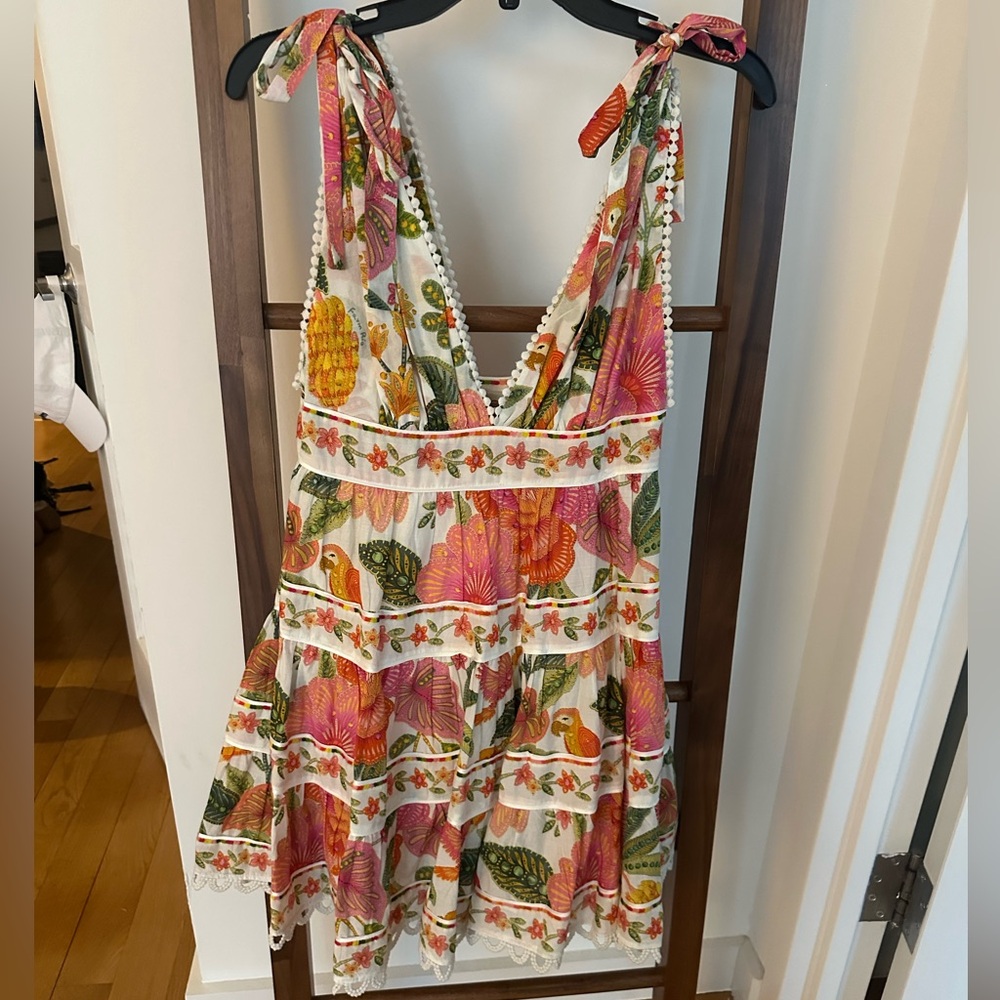 FARM Rio v neck dress